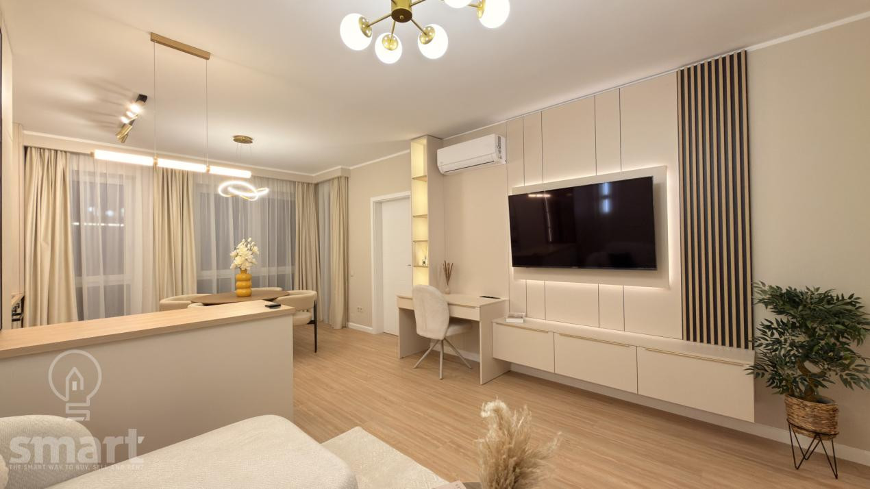 Apartament 2 camere , Floresti , zona Tineretului 54mp+ parcare