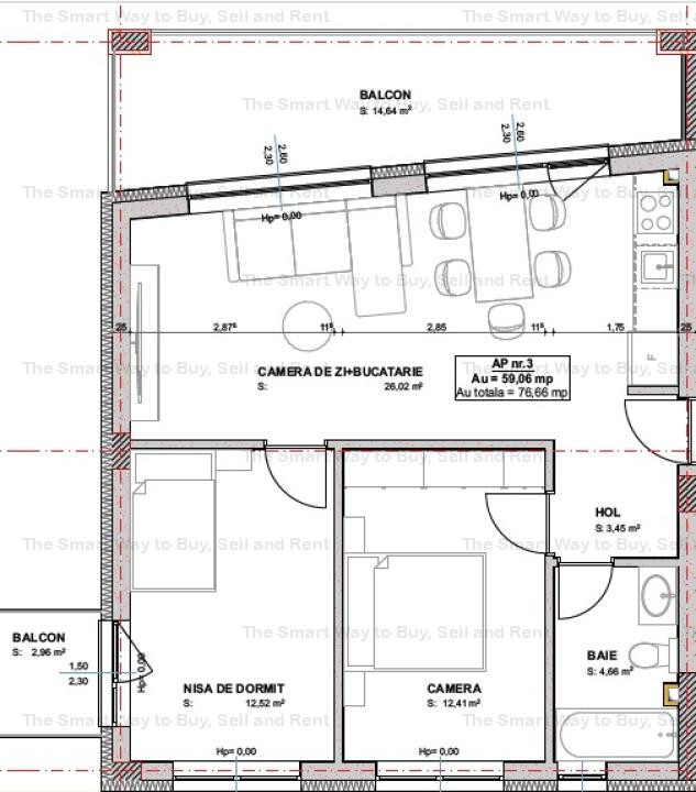 Apartament 3 camere, bloc nou, zona IRA