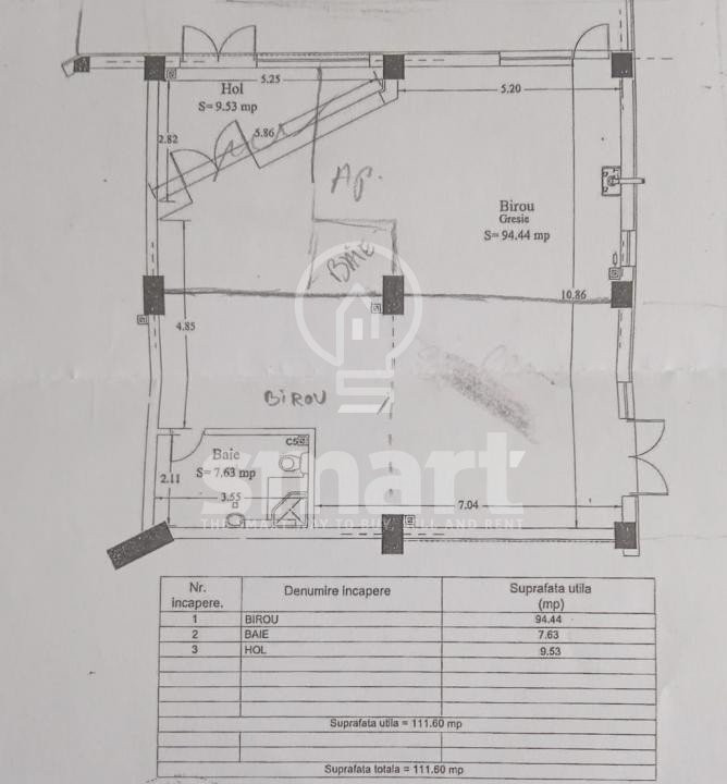 Spatu comercial cu apartament finisat