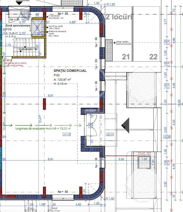 Spatiu Comercial NOU 227mp Oasului Iris vad comercial excelent