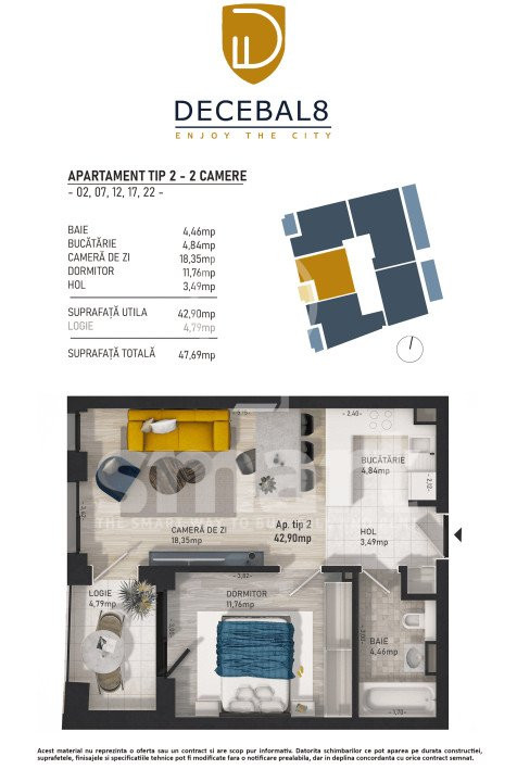 Apartament 2 camere LUX Centru Piata Mihai Viteazu