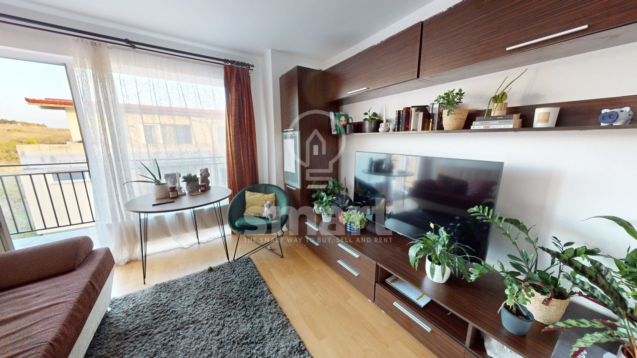 Apartament 2 camere 41 mp finisat/mobilat Baciu