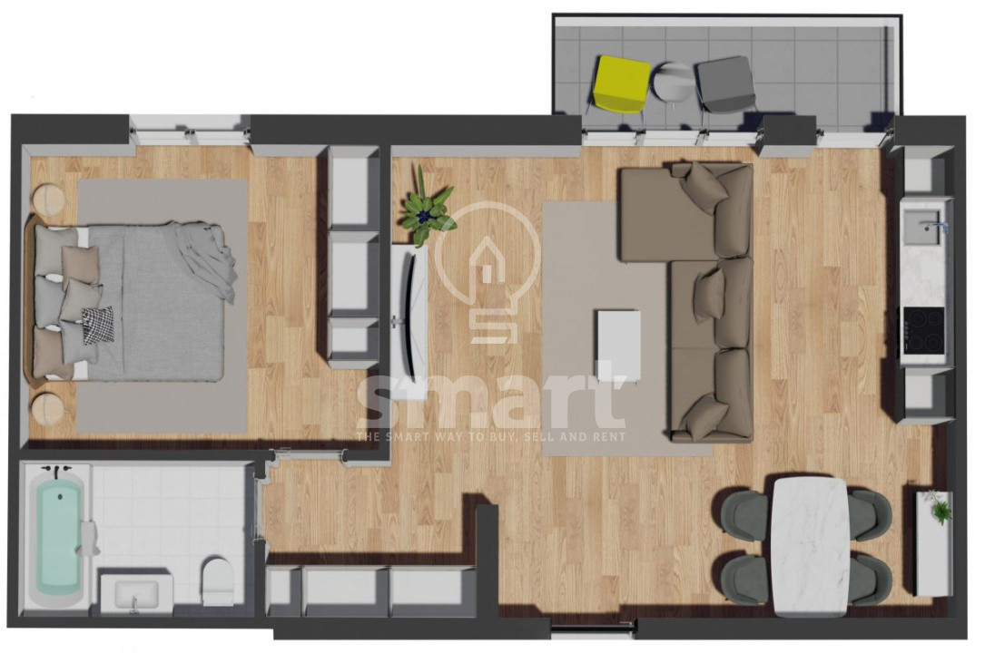 Apartament 2 camere BLOC NOU zona Vivo