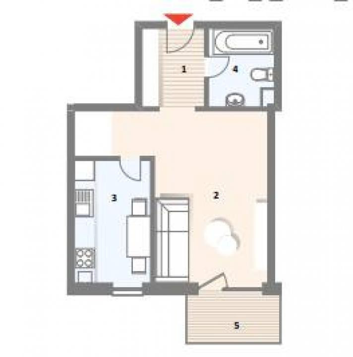 Apartament 1 camere BLOC NOU Frunzisului 