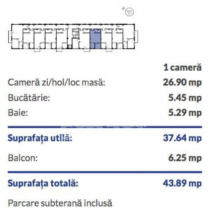 Apartament tip Studio NOU Zorilor prima închiriere