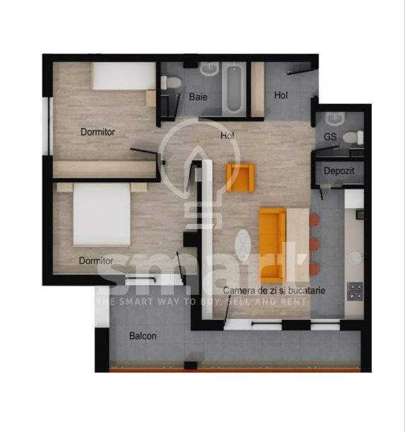 Apartament 2 camere BLOC NOU FINISAT Floresti zona Muzeul Apei