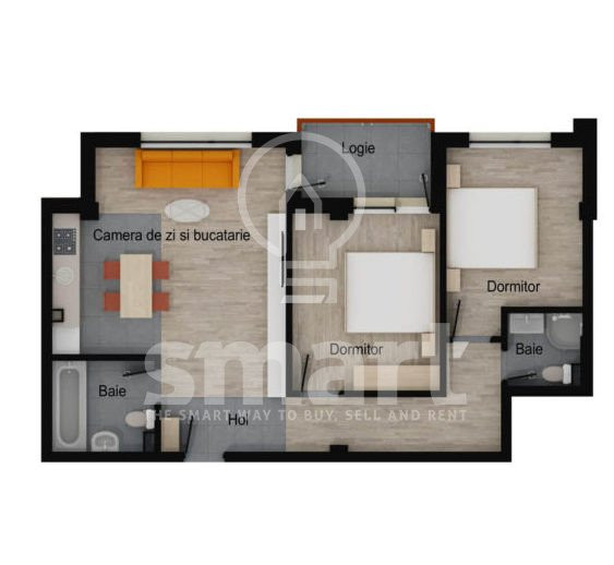 Apartament 2 camere BLOC NOU FINISAT Floresti zona Muzeul Apei