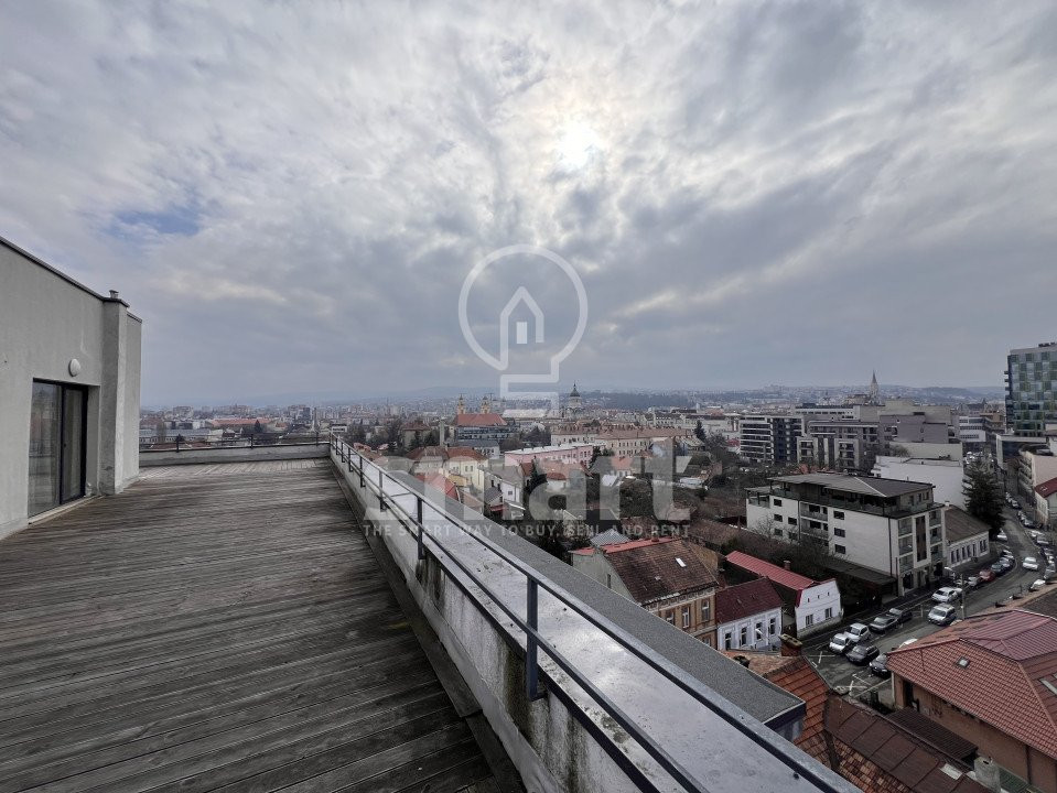 Penthouse deosebit 4 camere, Zona Centru, 200 mp terasa + 2 locuri parcare