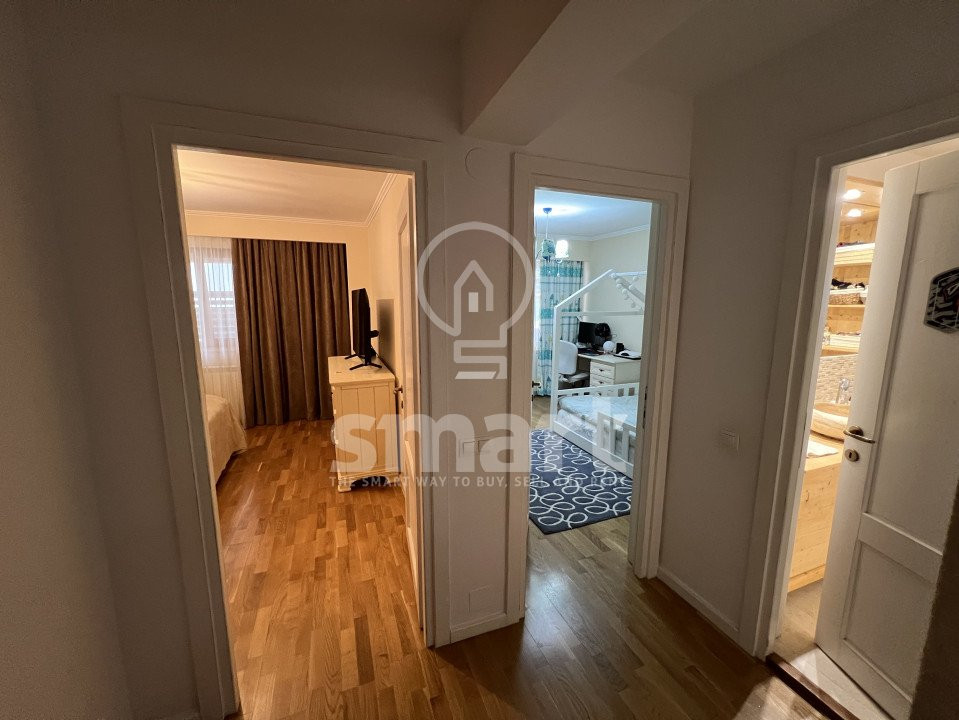 Apartament 3 camere FINISAT/MOBILAT gradina si 3 parcari Buna Ziua