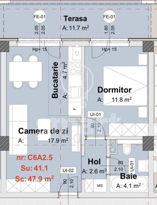 Apartament 2 camere la cheie zona Vivo Manastur si Garaj subteran