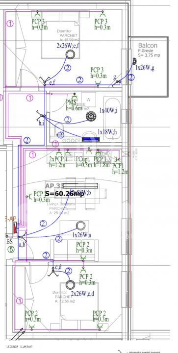 Apartament 3 camere cu parcare Floresti zona Vivo Razoare