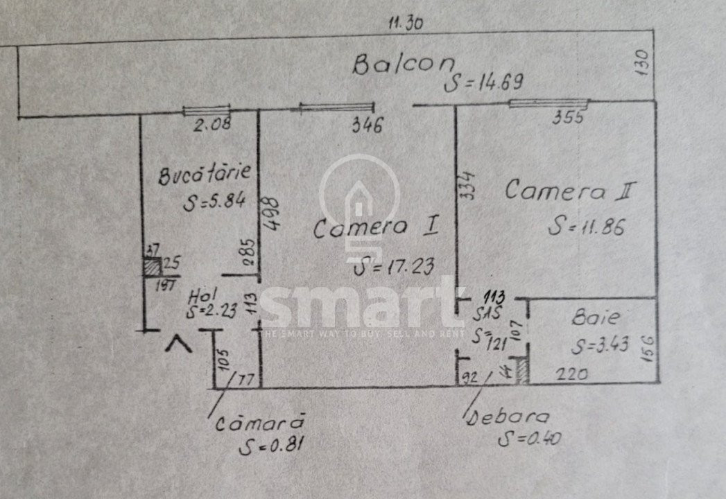 Apartament 2 camere , Iulius Mall, FSEGA , etaj 1