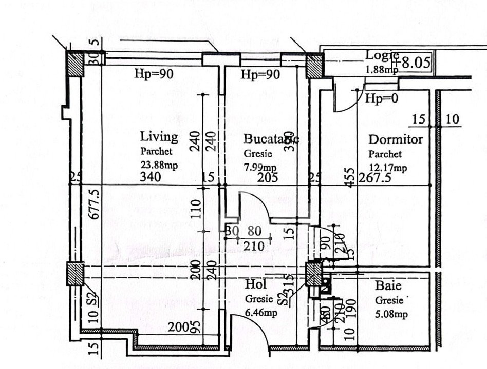 Apartament 2 camere decomandat Calea Turzii 